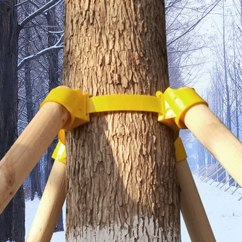 Soporte de planta práctica Marco de gran crecimiento de árbol estacas trípode de plástico tazas de paisajismo herramientas agrícolas suministros de jardín ► Foto 1/6