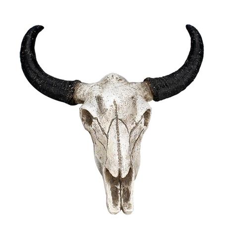 Animal cuerno largo vaca cráneo pared iluminación colgante de Halloween regalos de artesanía adornos ► Foto 1/6