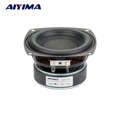 Aiyima 1 unid 4 pulgadas Hi-Fi 8ohm Subwoofer altavoz Audio Super graves Woofer altavoz 40 W de alta potencia ► Foto 1/6