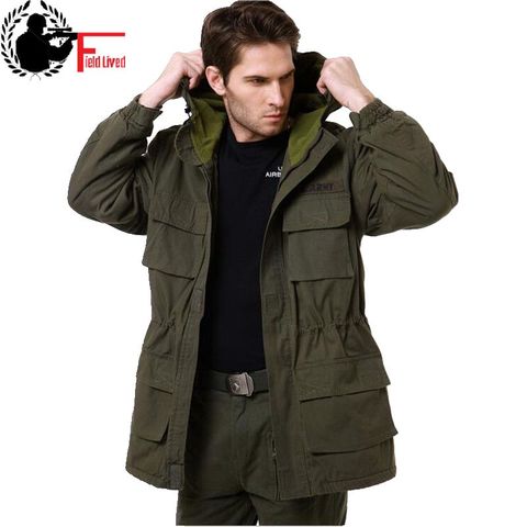 Chaqueta táctica militar de lana para hombre abrigo de algodón cálido camuflaje con capucha Camo Outwear estilo militar ropa de abrigo para hombre ► Foto 1/6