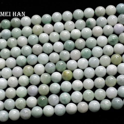 Meihan envío gratis (de 40/set/70g) natural 10mm Jadeíta de Birmania Lisa redonda abalorios para la fabricación de la joyería de diseño o de bricolaje ► Foto 1/3