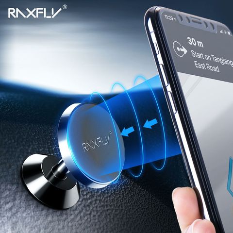 RAXFLY soporte magnético de teléfono en el coche 360 rotación Universal soporte de coche imán fuerte espera soporte de teléfono soporte para iPhone Samsung ► Foto 1/6