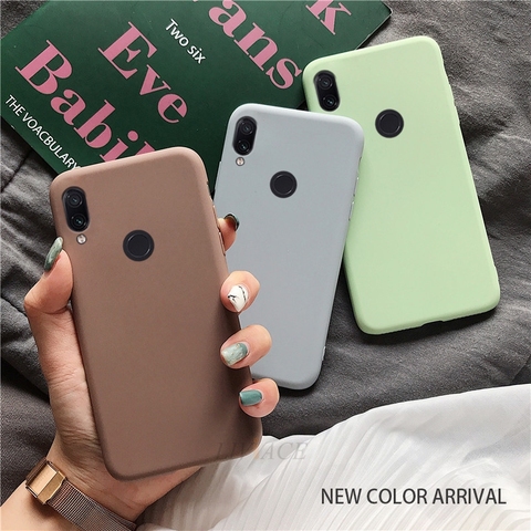 Funda mate de silicona para teléfono huawei honor play 8x max 8A 8C view 20 v20 8 9 10 lite 7x7 s 7a 7c pro v10 color caramelo ► Foto 1/6