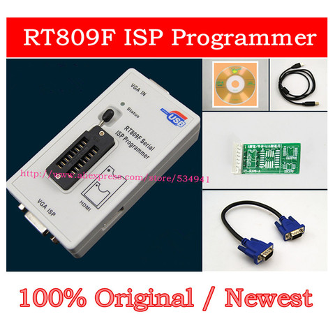 Envío libre 100% original más nuevo rt809f ISP programador/rt809 LCD USB programador reparación Herramientas 24-25-93 serise ic ► Foto 1/6