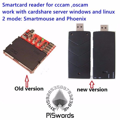 Lector de tarjetas inteligentes para cccam oscam, lector de tarjetas satelitales para compartir tarjetas, Smartmouse Phoenix, 8 cristales ► Foto 1/6