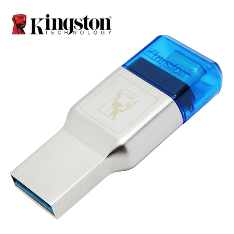 Kingston-lector de tarjetas Micro SD, USB 3,0 3,1 tipo C A, lector de tarjetas de memoria de doble puerto, adaptador USB Micro SD para teléfono, portátil, accesorio ► Foto 1/5