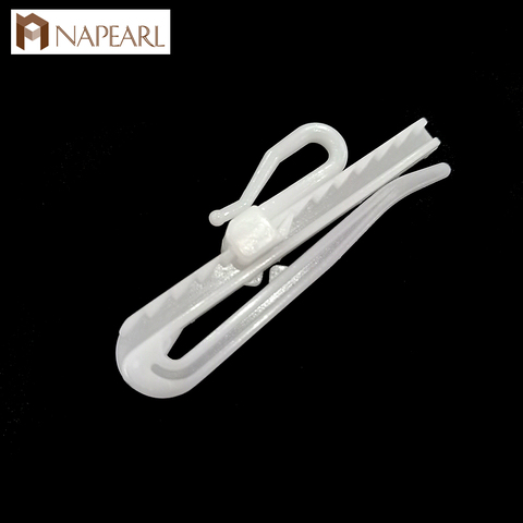 NAPEARL-ganchos ajustables para cintas de cortina, accesorios que combinan con todo, de plástico blanco para colgar, de alta calidad ► Foto 1/6