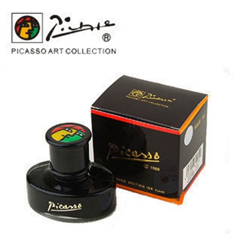 Picasso 50 ml auténtico negro puro/azul tinta negra sin pluma estilográfica tinta de pizarra blanca tinta de carbón pimio agua OWT009 ► Foto 1/1