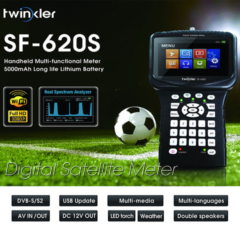 Twinker SF620S buscador de satélite HD Digital medidor de satélite soporte DVBS/DVBS2 extensión de red cámara CCTV en CVBS ► Foto 1/6