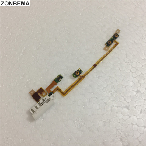 ZONBEMA Original nuevo volumen de potencia Audio Jack Flex Cable para iPod Nano 6 6th Gen blanco piezas de reparación al por mayor ► Foto 1/2