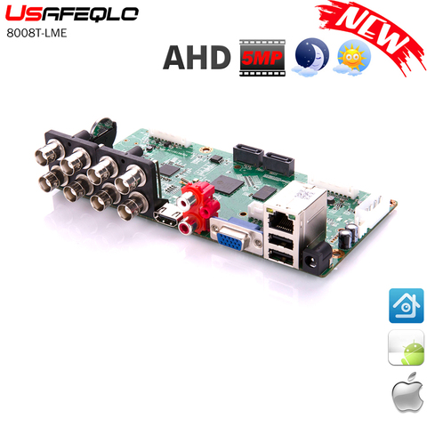 Grabador de videovigilancia 6 en 1, 8 canales, 5MP-N/4M-N, AHD, DVR, placa híbrida DVR 1080N para AHD CVI TVI IP analógico ► Foto 1/6