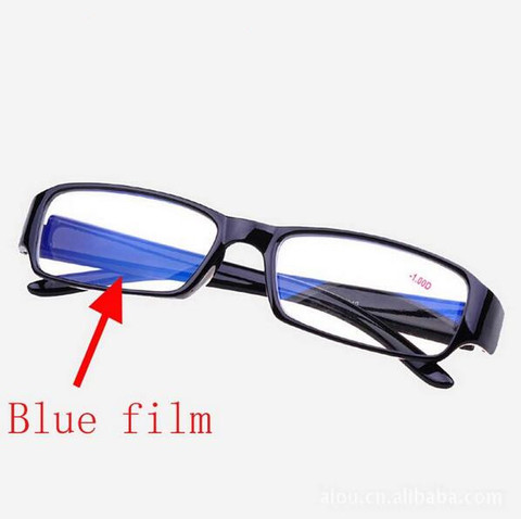 Gafas de miopía Unisex para hombre y mujer, gafas de moda para hombre y mujer, con revestimiento azul-1-1,5-2-2,5-3-3,5-4-4,5-5-5,5-6,0 ► Foto 1/6