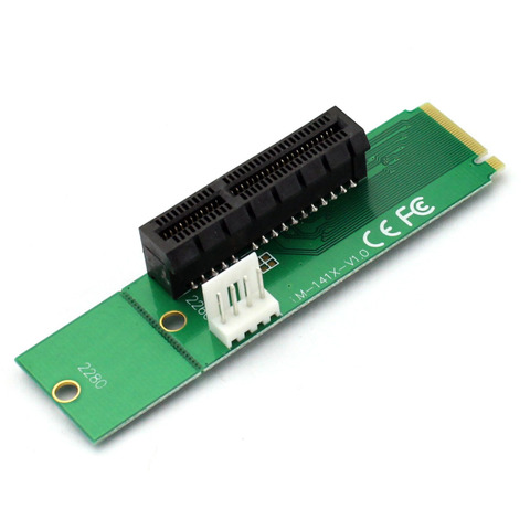 PCI E Riser tarjeta M.2 puerto a PCIE expansión LM-141X-V1.0 Drive M2 a PCI-E X4 tarjeta adaptadora para PC de escritorio ► Foto 1/6