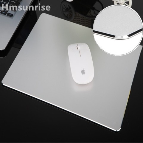 Alfombrilla de aluminio para ratón de doble cara, antideslizante, fina, para Macbook, PC y portátil, resistente al agua ► Foto 1/6