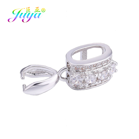 Juya-componentes de joyería para mujer, ganchos hechos a mano, ganchos, pinzas, Clips, accesorios, ágata de cristal, Jade, fabricación de joyas ► Foto 1/6