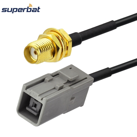 Superbat-Cable adaptador de antena GPS/GSM, conector RG174, SMA Jack a GT5-1S, hembra HSR, recto, para Mercedes Command Alpine, 15cm ► Foto 1/3