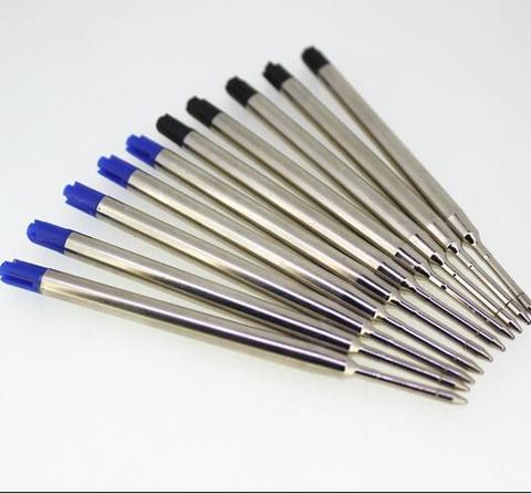 Recargas de bolígrafo de punta media, 10 uds. De tinta negra y azul de estilo estándar Universal, 0,7 MM ► Foto 1/5