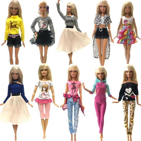 NK un Set de ropa para muñeca de moda vestido de falda vestido de fiesta para muñeca Barbie accesorios DIY juguetes chica mejor regalo 033A JJ ► Foto 1/6