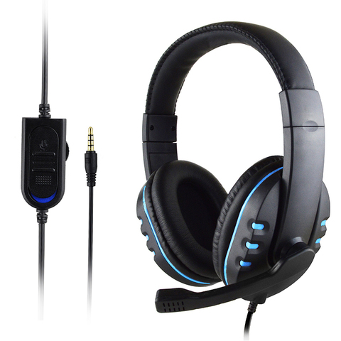 Xunbeifang-auriculares ps 4 para juegos por cable, cascos con micrófono para juegos de PS4 ► Foto 1/1