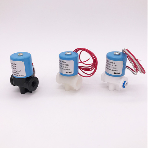 SLC-1/PSC-2/PSC-3 dispensador de agua de 2 vías válvula solenoide plástico G1/8 