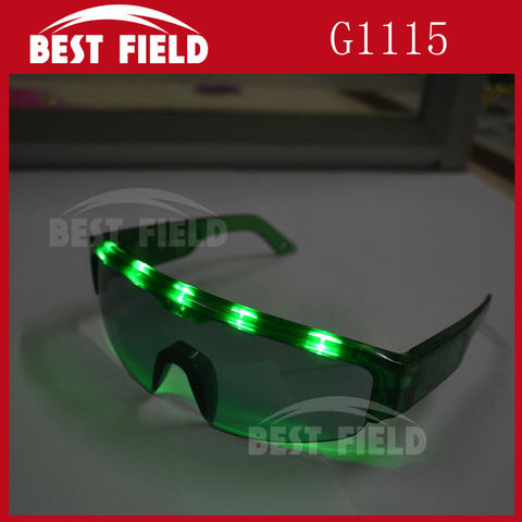 Envío Gratis gafas LED Flash luz gafas de la batería con la máscara para DJ/fiesta/vacaciones de Navidad ► Foto 1/1