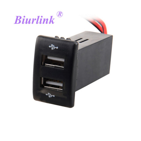 Biurlink-Panel de conexión Dual para coche, unidad central de 2 puertos USB, cargador de carga para Mazda ► Foto 1/1