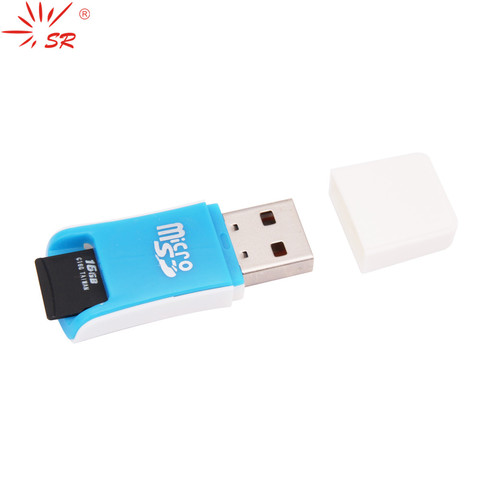 SR portátil USB Transmisión eficiente lector de tarjetas t-flash tarjeta de memoria adaptador de tarjeta microSD ► Foto 1/6