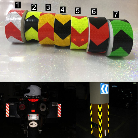 Pegatinas de cinta reflectante de marca de seguridad 3M, cinta de advertencia autoadhesiva para coche y motocicleta ► Foto 1/6