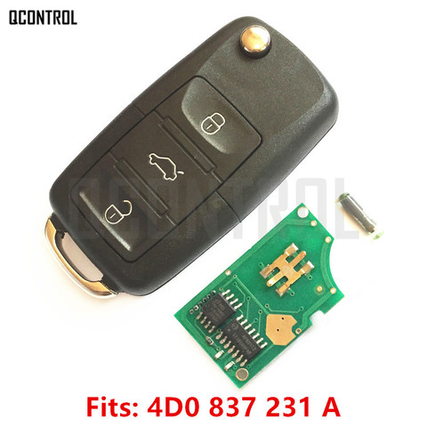 QCONTROL coche llave de control remoto para AUDI A3 A4 A6 A8 RS4 TT Allroad Quttro RS4 1994, 1995, 1996, 1997, 1998, 1999, 2000, 2001, 2002, 2003, 2004 ► Foto 1/6