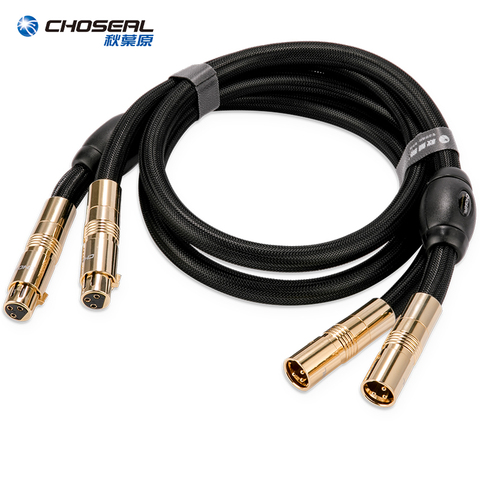 CHOSEAL XLR Cable HIFI Karaoke sonido Cable tipo Cannon macho XLR Cable de extensión macho a hembra para mezclador de Audio amplificadores ► Foto 1/6