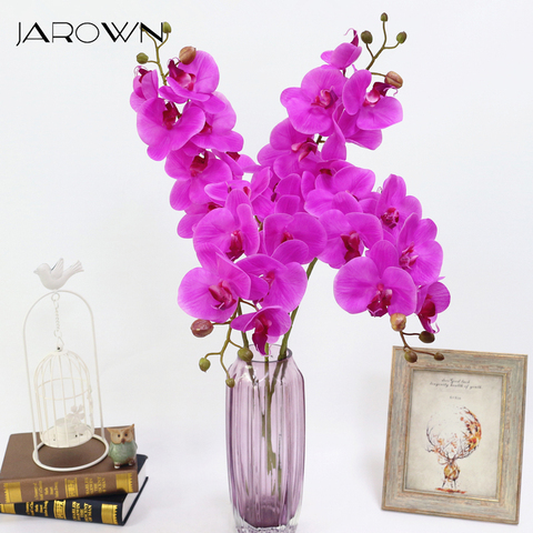 Orquídea Artificial de 4 colores, mariposa Artificial, orquídea, flores artificiales, decoración del Festival para el hogar ► Foto 1/6