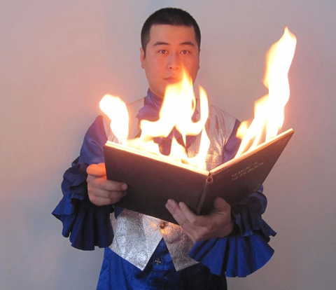 Paloma de Fire Book Fire Magic Stage trucos de magia utilería mago profesional magia ilusión 83128 ► Foto 1/3