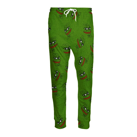 3D Pepe Corredores Hombres/Mujeres Divertidas Ropa Pantalones Pantalones de Chándal de Moda Otoño Otoño Invierno Estilo de Dibujos Animados Pantalones Dropshipping ► Foto 1/6