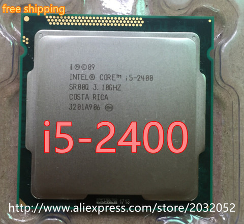 Procesador de escritorio Intel Core i5-2400 de 4 núcleos a 3.1Ghz, CPU de ordenador, 3.1Ghz, 6MB caché, socket 1155 ► Foto 1/1
