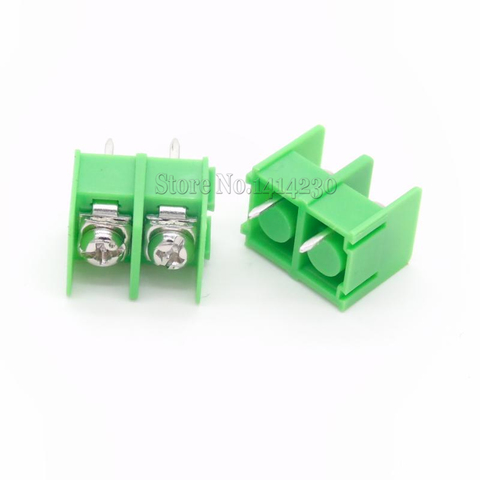 10 Uds KF7.62-2P paso 7,62mm conector Pcb Bloque de terminales de tornillo conector 2Pin ► Foto 1/2