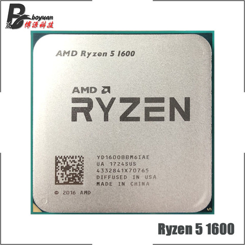 AMD Ryzen 5 1600 R5 1600 de 3,2 GHz Six-Core 12-Hilo de 65W CPU procesador YD1600BBM6IAE hembra AM4 ► Foto 1/1