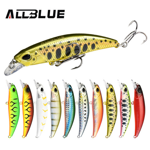 Allazul nuevo señuelo de pesca 60/70SR 60mm/70mm Minnow Wobbler señuelo duro Lucio peche isca aparejos cebo artificial ► Foto 1/6