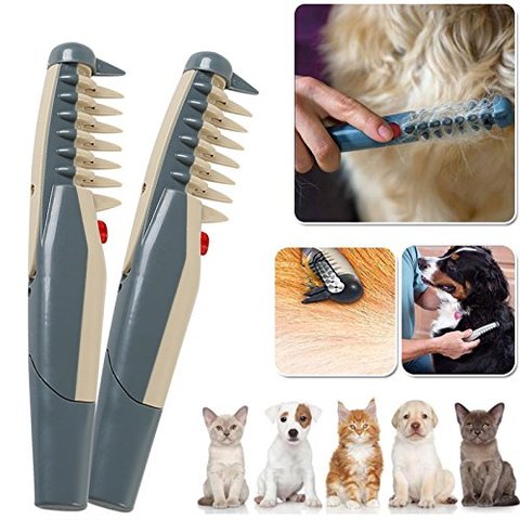 Peine eléctrico para aseo de perros y gatos, recortador de pelo, esterillas para quitar pelusas, suministros de herramientas ► Foto 1/4