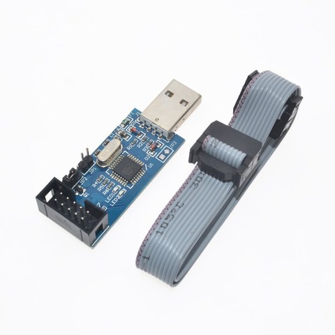 USBasp-programador AVR USB ISP 3,3 V/5V, ATMEGA8 ATMEGA128, nuevo, soporte de cable de 10 pines, Win7 64 bits ► Foto 1/6