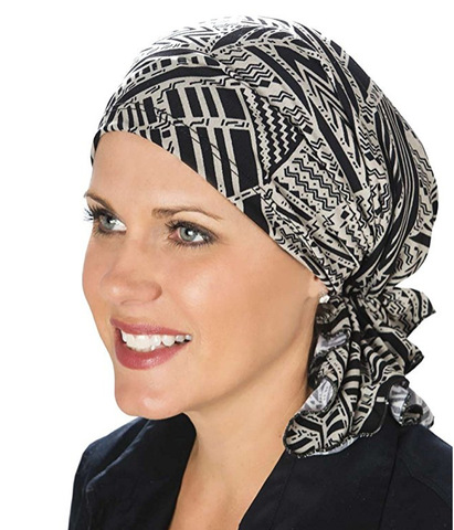 Bufanda de algodón elástica para mujeres musulmanas, gorro turbante para quimioterapia, gorros con tapa de cabezal, accesorios para la pérdida de cabello y el cáncer ► Foto 1/6