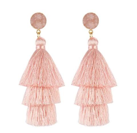 Pendientes de borla larga bohemia para mujer, moda 2022 ► Foto 1/5