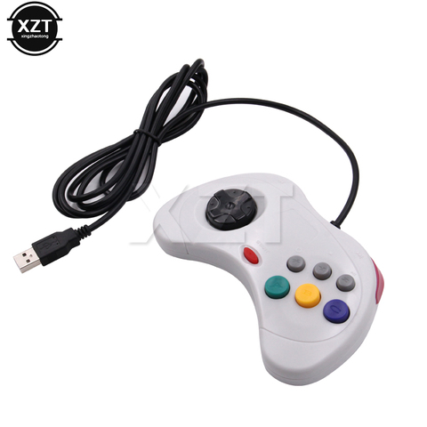 Mando USB con cable, Joypad clásico para PC, Sega Retro, estilo de sistema Saturn, 1 Uds. ► Foto 1/6