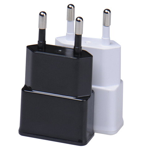 UE plug 5 V 2a AC cargador de pared Adaptadores de corriente para iPad iphone samsung HTC teléfonos celulares universal portátil de viaje cargador de pared ► Foto 1/6