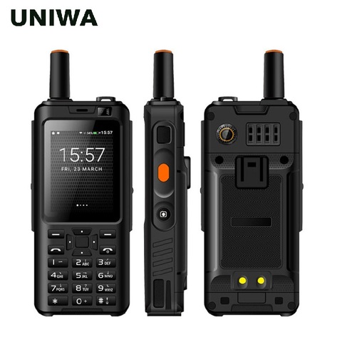 UNIWA Alpes F40 Zello Walkie Talkie teléfono móvil IP65 impermeable 2,4 