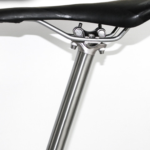 Tija de sillín de titanio para bicicleta de montaña, piezas de varilla de asiento personalizadas, ultraligeras, 27,2/30,9/31,6x350/400mm ► Foto 1/5