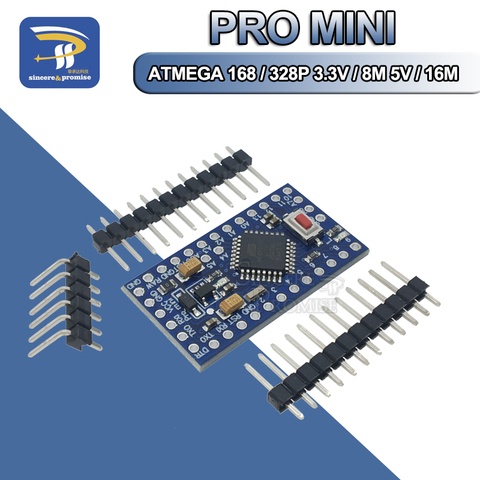 1 Uds Pro mini Atmega328 Pro Mini 328 Mini ATMEGA328 3,3 V 8MHz 5V 16Mhz para Arduino Compatible Nano CP2102 FT232RL ► Foto 1/6