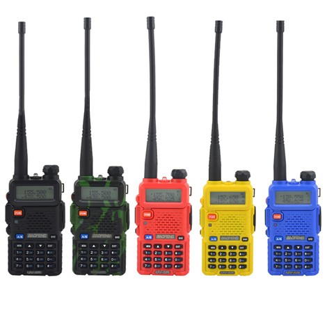 $TERM impacto baofeng walkie talkie uv-5r dualband de dos vías de radio VHF/UHF 136-174MHz y 400-520MHz FM portátil transceptor con auricular ► Foto 1/6
