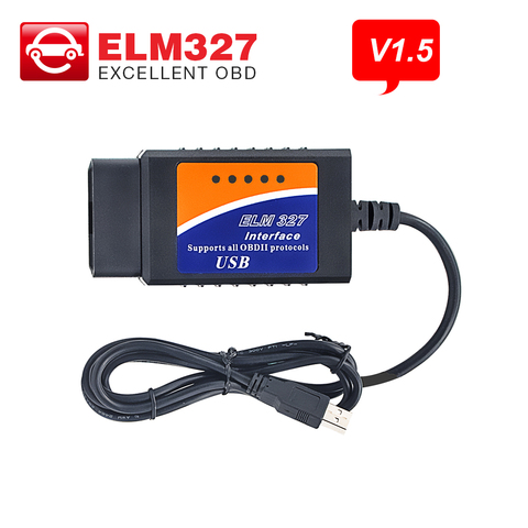 ELM327 V1.5/Bluetooth/ Wifi/ USB opcional admite OBDII protocolos herramienta de diagnóstico OBD2 Auto escáner ► Foto 1/6