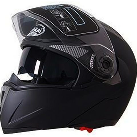 Casco de seguridad moto rcycle Flip Up DOT ECE moto rbike casco con visera interior cascos 105 ► Foto 1/6