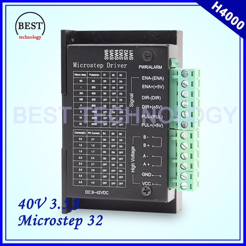 ¡Envío gratis! Controlador de motor paso a paso TB6600 Microstep32 9-40vDC 3,5a para motor paso a paso Nema17 Nema23 ► Foto 1/6